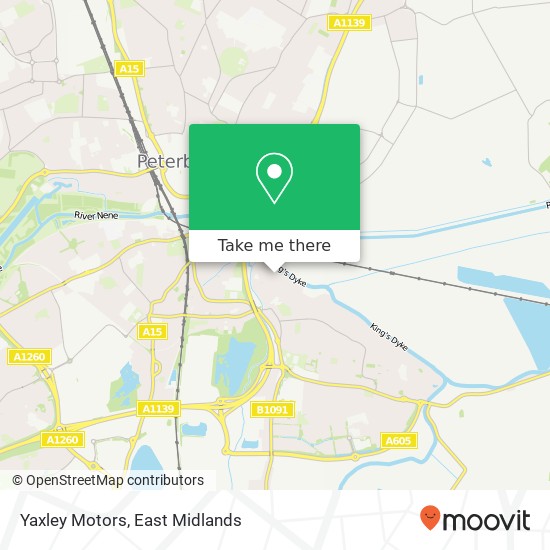 Yaxley Motors map