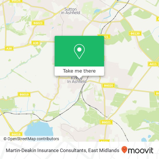 Martin-Deakin Insurance Consultants map