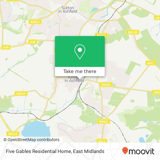 Five Gables Residential Home map