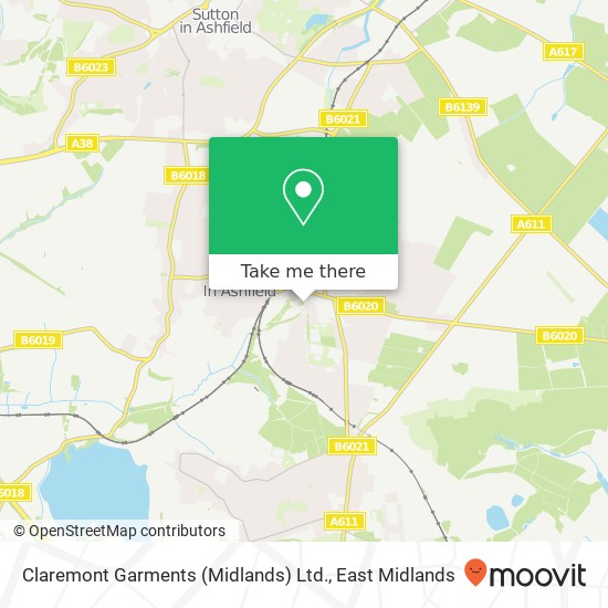 Claremont Garments (Midlands) Ltd. map