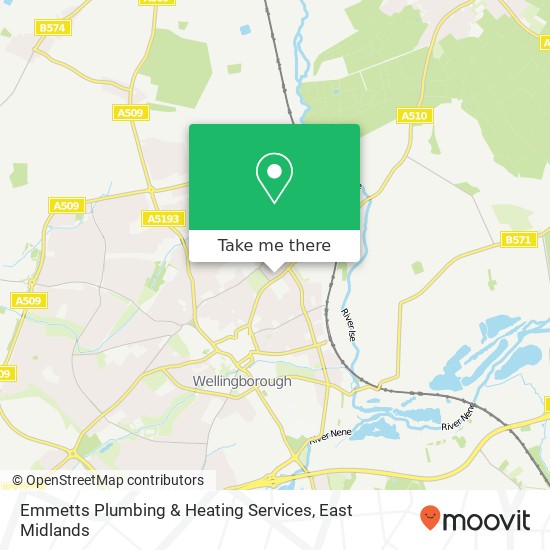 Emmetts Plumbing & Heating Services map