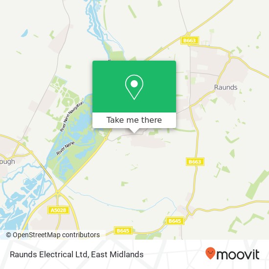 Raunds Electrical Ltd map