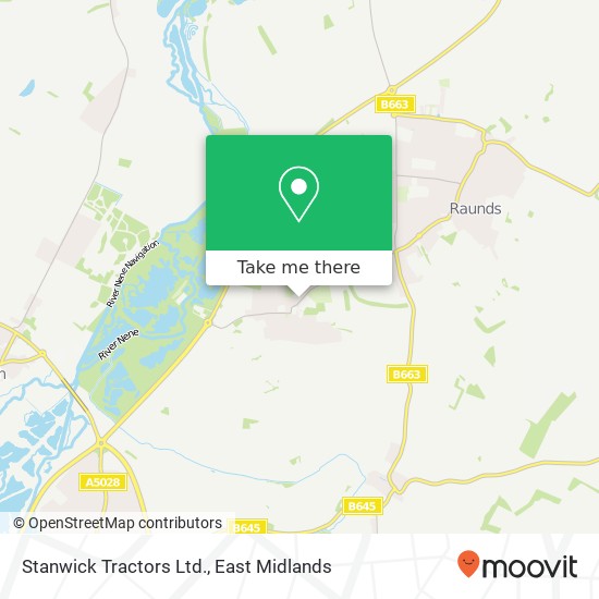 Stanwick Tractors Ltd. map