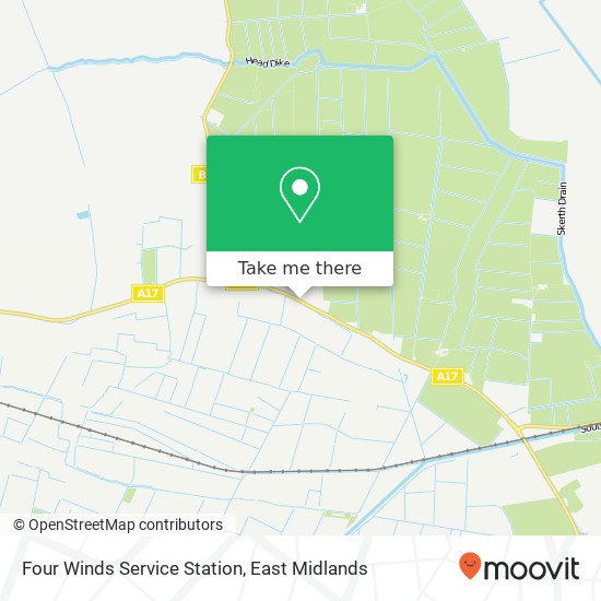 Four Winds Service Station map