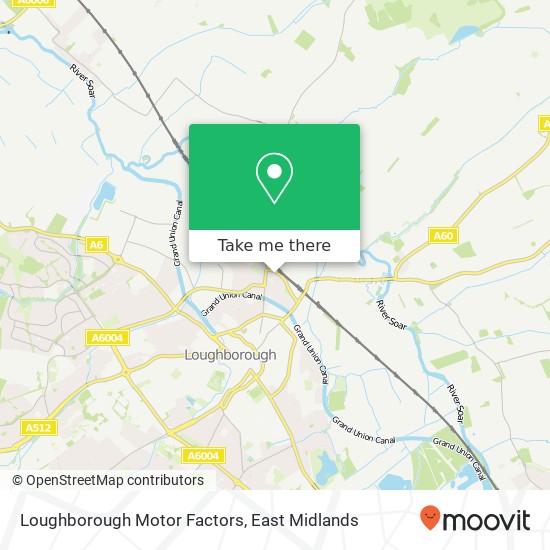 Loughborough Motor Factors map