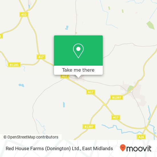 Red House Farms (Donington) Ltd. map