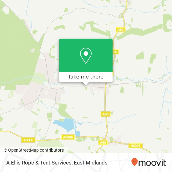 A Ellis Rope & Tent Services map