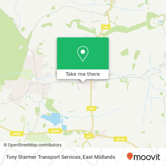 Tony Starmer Transport Services map