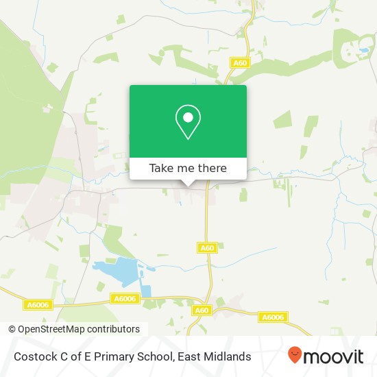 Costock C of E Primary School map