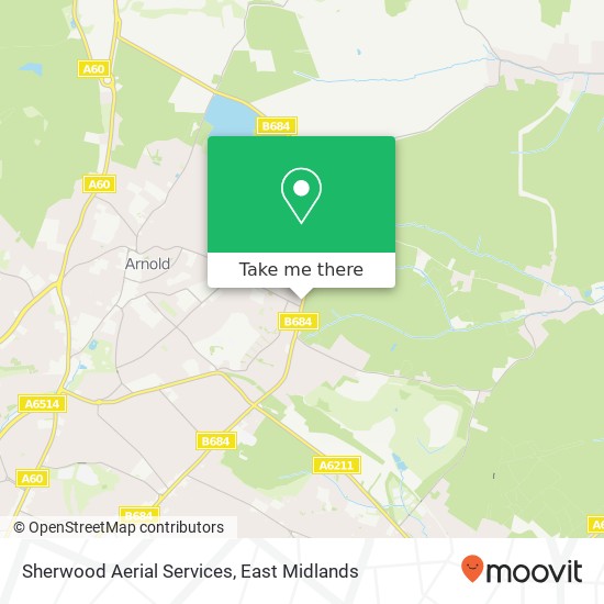 Sherwood Aerial Services map