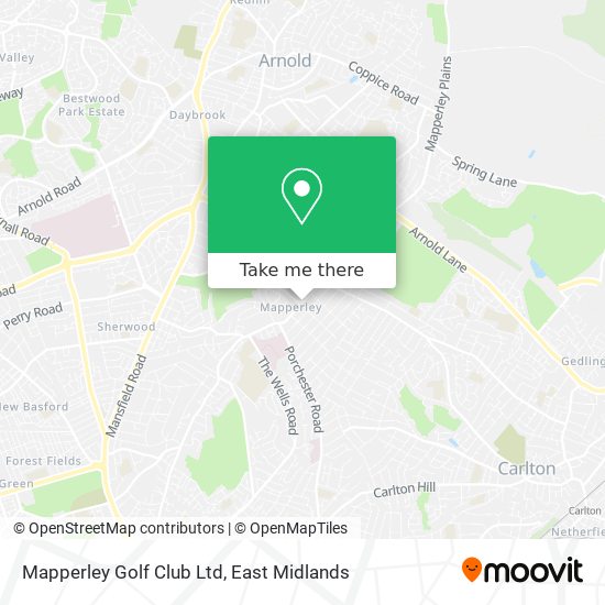 Mapperley Golf Club Ltd map