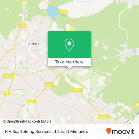 R A Scaffolding Services Ltd map