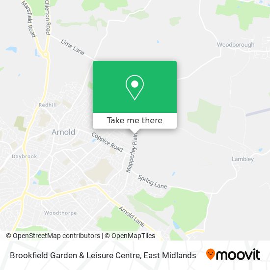 Brookfield Garden & Leisure Centre map