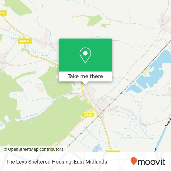 The Leys Sheltered Housing map