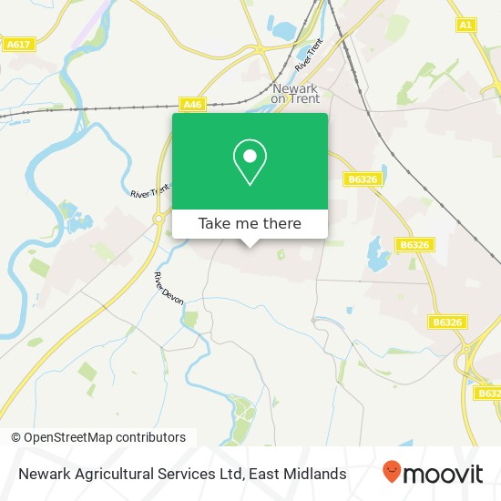 Newark Agricultural Services Ltd map