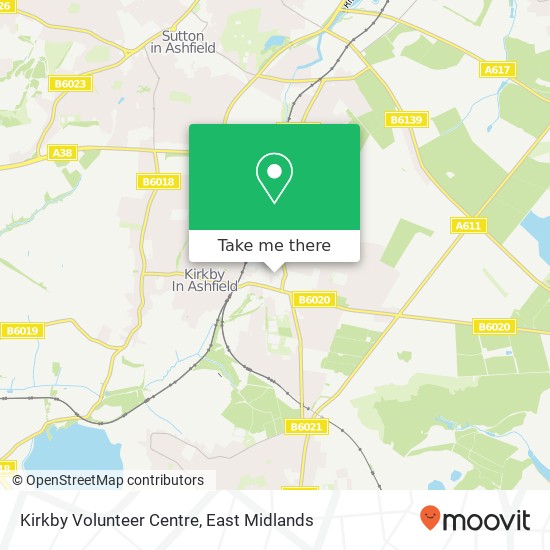 Kirkby Volunteer Centre map