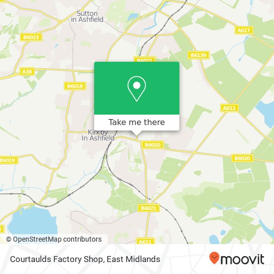 Courtaulds Factory Shop map