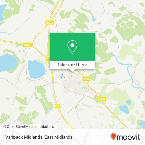 Varipack Midlands map