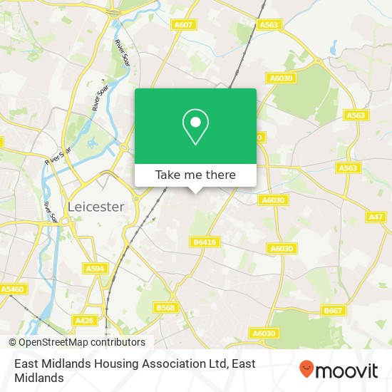 East Midlands Housing Association Ltd map