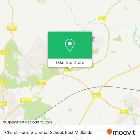 Church Farm Grammar School map