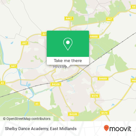 Shelby Dance Academy map