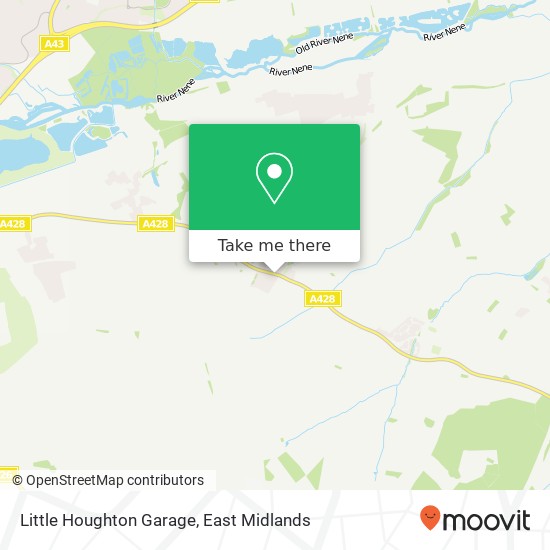 Little Houghton Garage map