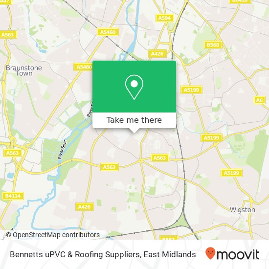 Bennetts uPVC & Roofing Suppliers map