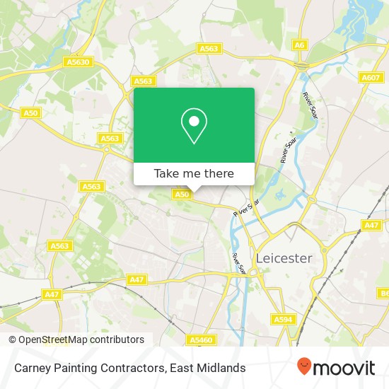 Carney Painting Contractors map