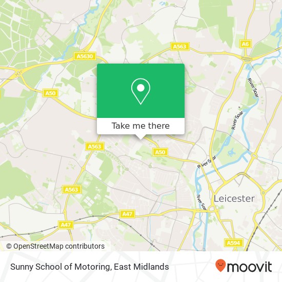 Sunny School of Motoring map