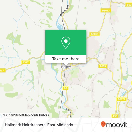 Hallmark Hairdressers map