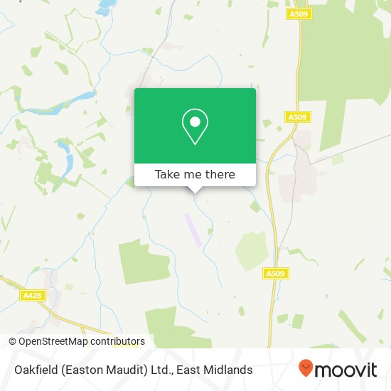 Oakfield (Easton Maudit) Ltd. map