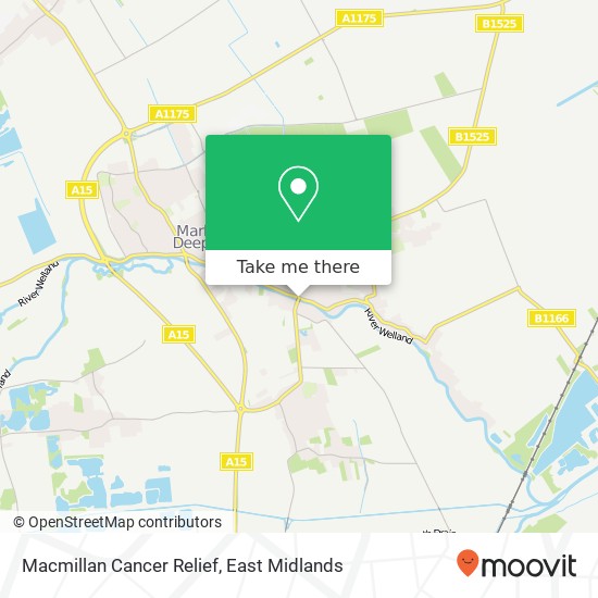 Macmillan Cancer Relief map