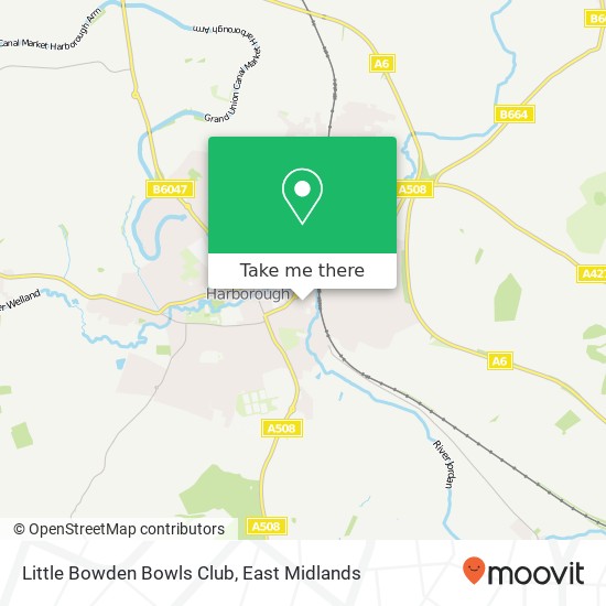 Little Bowden Bowls Club map