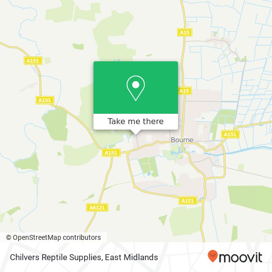 Chilvers Reptile Supplies map