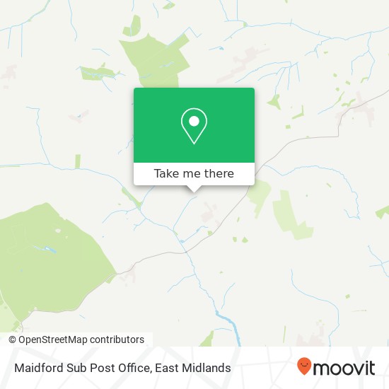Maidford Sub Post Office map