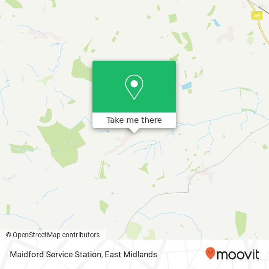 Maidford Service Station map