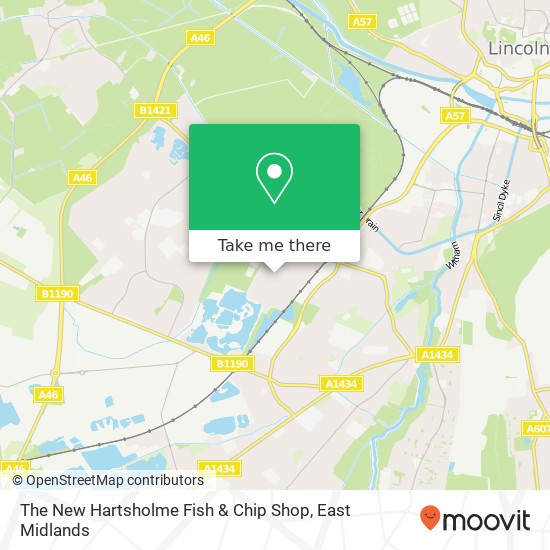 The New Hartsholme Fish & Chip Shop map