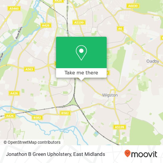 Jonathon B Green Upholstery map