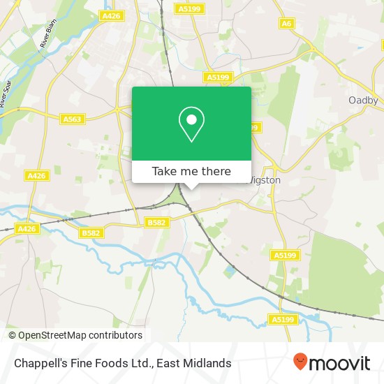 Chappell's Fine Foods Ltd. map