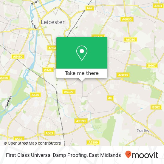 First Class Universal Damp Proofing map