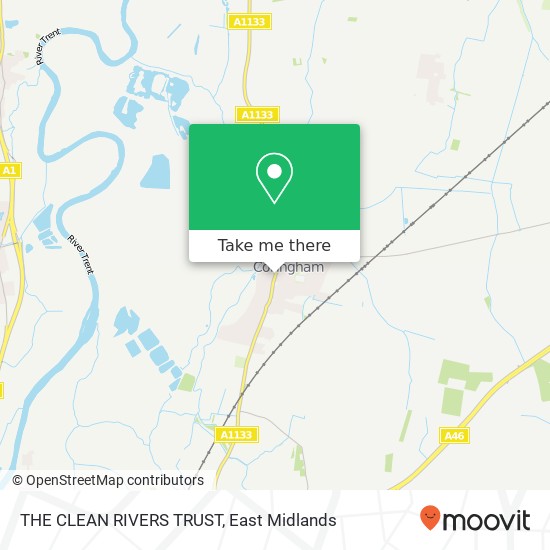 THE CLEAN RIVERS TRUST map