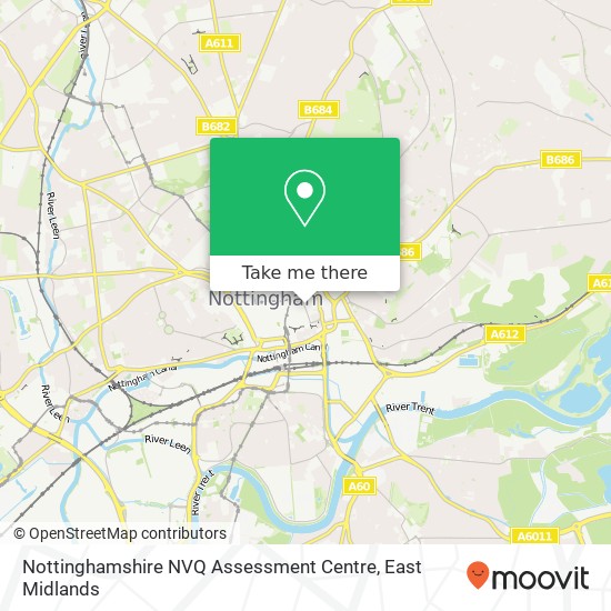 Nottinghamshire NVQ Assessment Centre map