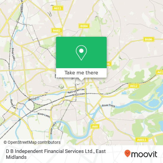 D B Independent Financial Services Ltd. map