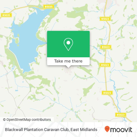 Blackwall Plantation Caravan Club map