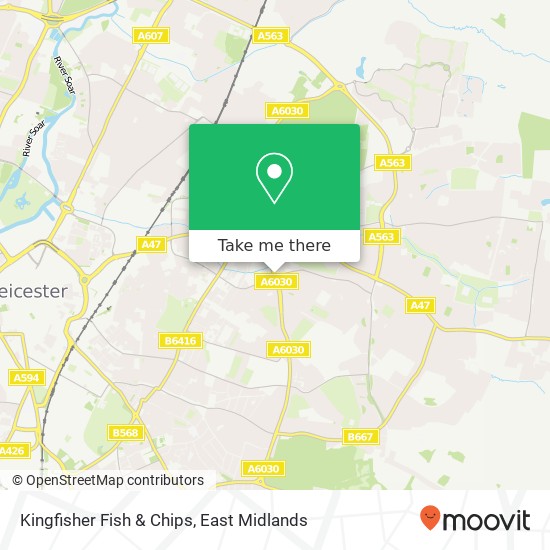 Kingfisher Fish & Chips map