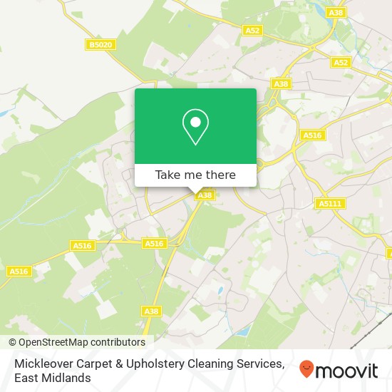 Mickleover Carpet & Upholstery Cleaning Services map