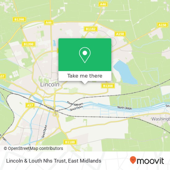 Lincoln & Louth Nhs Trust map
