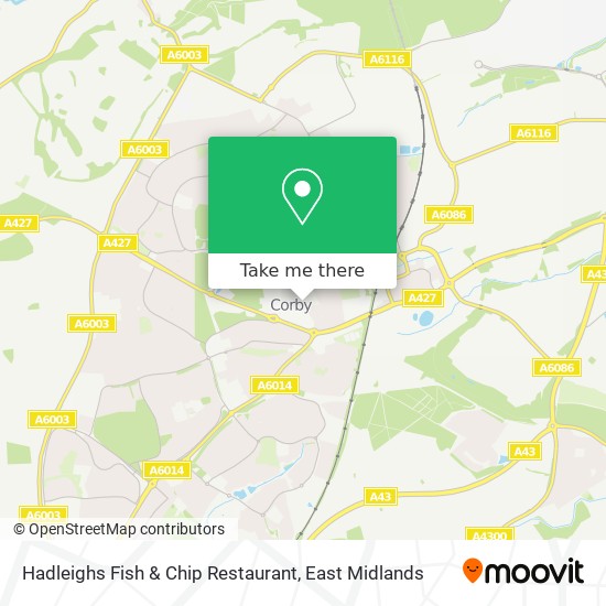 Hadleighs Fish & Chip Restaurant map