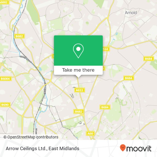 Arrow Ceilings Ltd. map