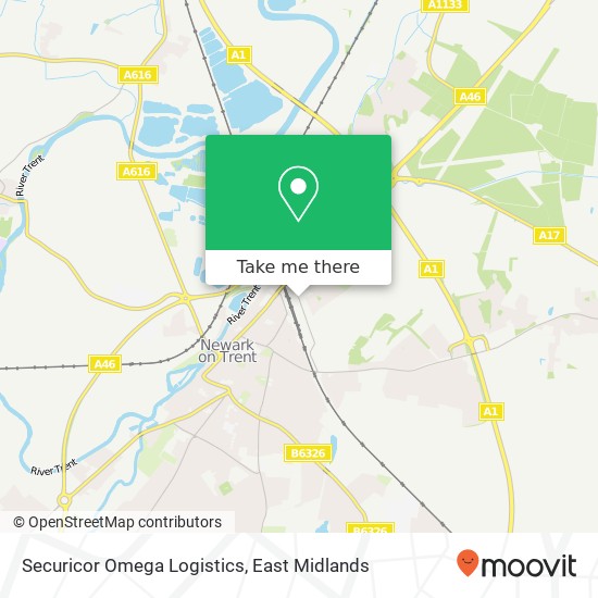 Securicor Omega Logistics map